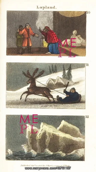 : Views in Lapland, early 19th century : Views in Lapland, early 19th century