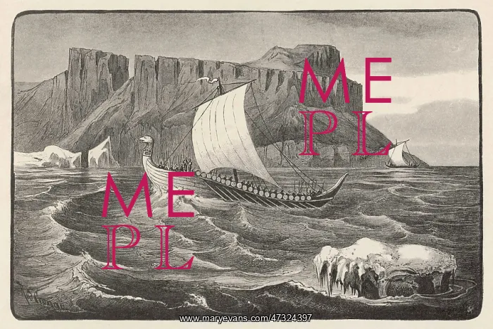 : Viking Explorer Eric the Red - reaches Greenland : Viking Explorer Eric the Red - reaches Greenland