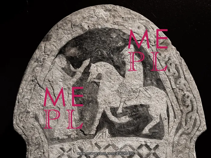 : Viking picture stone, Gotland Museum, Visby, Gotland, Sweden : Viking picture stone, Gotland Museum, Visby, Gotland, Sweden