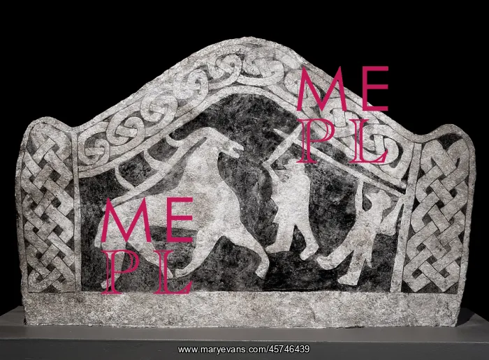 : Viking picture stone, Gotland Museum, Visby, Gotland, Sweden : Viking picture stone, Gotland Museum, Visby, Gotland, Sweden
