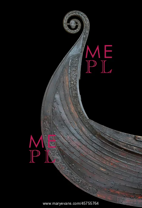 : Viking ship model, Bergen Maritime Museum, Bergen, Norway : Viking ship model, Bergen Maritime Museum, Bergen, Norway