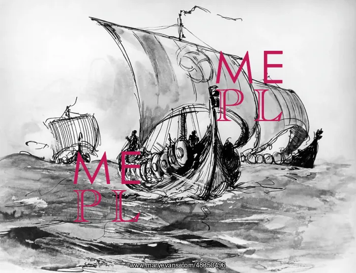 : Viking ships at sea, 1937 : Viking ships at sea, 1937