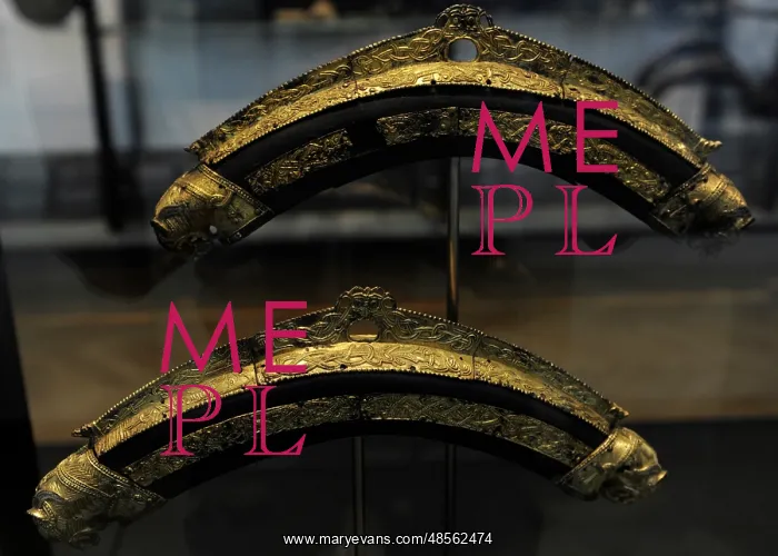 : Vikings. Two fine collars for carriage horses, were found bu : Vikings. Two fine collars for carriage horses, were found bu
