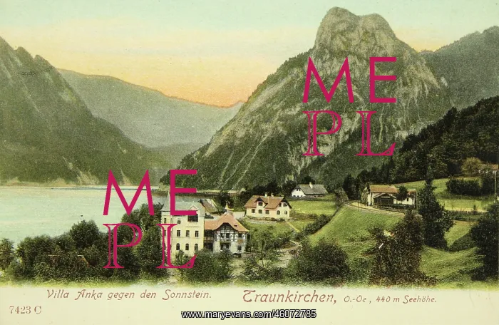 : Villa Anka with Sonnstein. Traunkirchen (440 : Villa Anka with Sonnstein. Traunkirchen (440