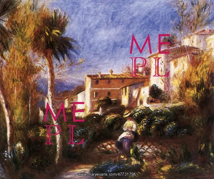 : Villa de la Poste at Cagnes, by Renoir : Villa de la Poste at Cagnes, by Renoir