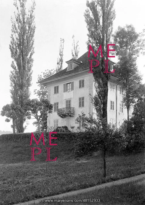: The Villa am Rhyn Tribschen in Lucerne, 1909 : The Villa am Rhyn Tribschen in Lucerne, 1909
