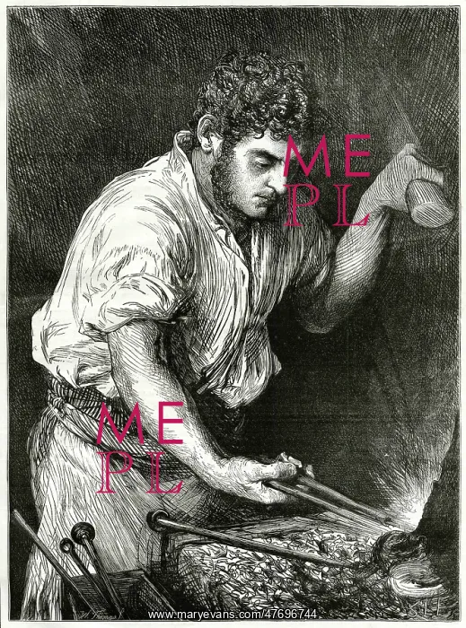 : Village blacksmith 1870 : Village blacksmith 1870