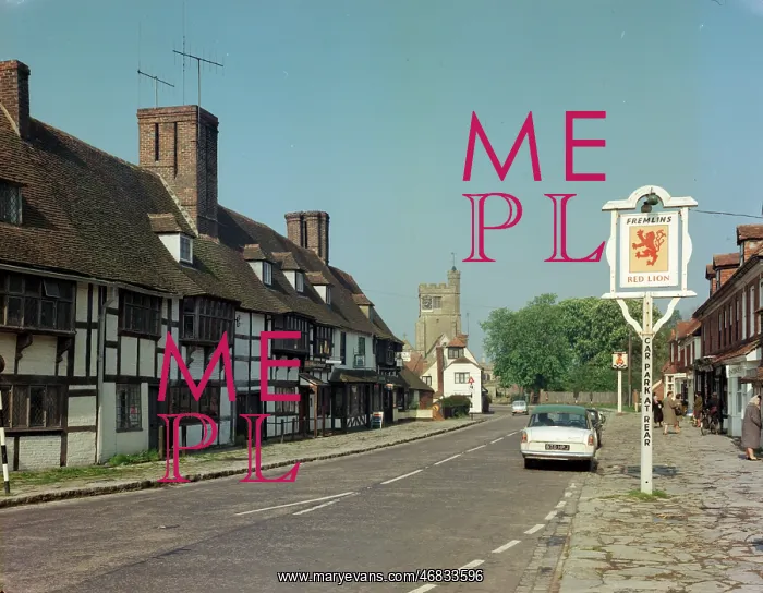 : Village and church, Biddenden : Village and church, Biddenden