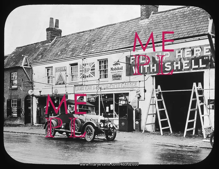 : VILLAGE GARAGE 1920S : VILLAGE GARAGE 1920S