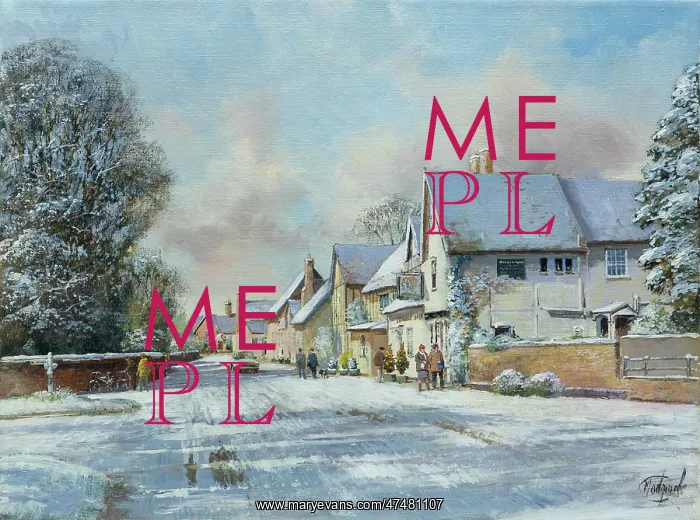  : Village Inn – winter snow scene