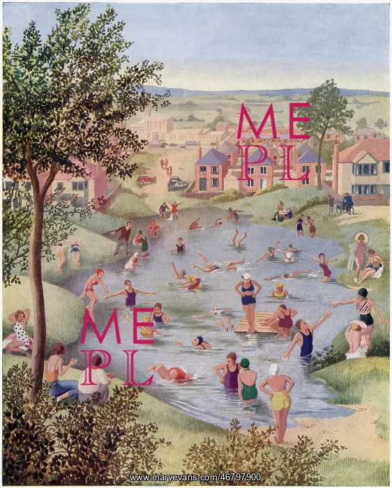 : Our Village Pond in Summer : Our Village Pond in Summer