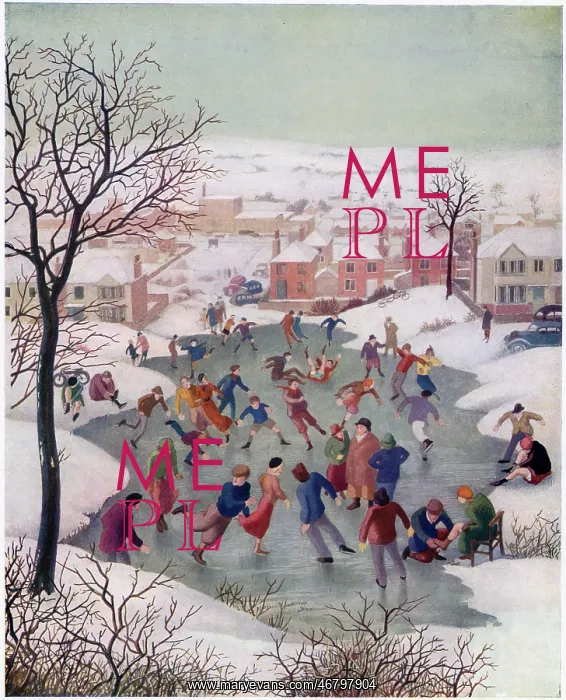 : Our Village Pond in Winter : Our Village Pond in Winter