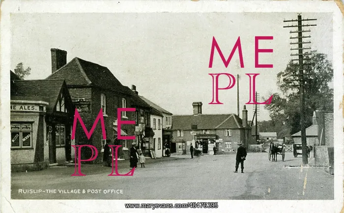 : Village & Post Office, Ruislip, England : Village & Post Office, Ruislip, England