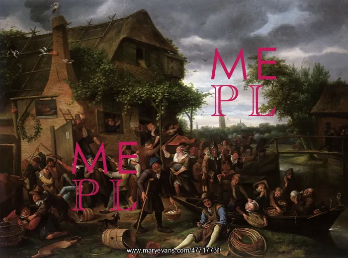  : Village Revel, by Jan Steen