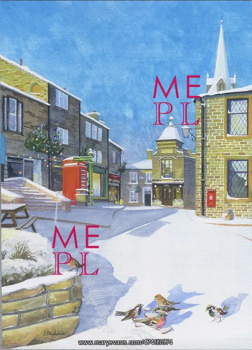 : A Village Scene based on Haworth : A Village Scene based on Haworth