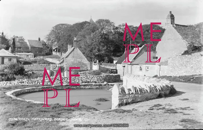 : Village Scene in Worth Matravers : Village Scene in Worth Matravers