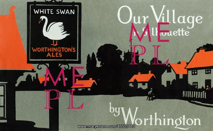  : Our Village in Silhouette by Worthington