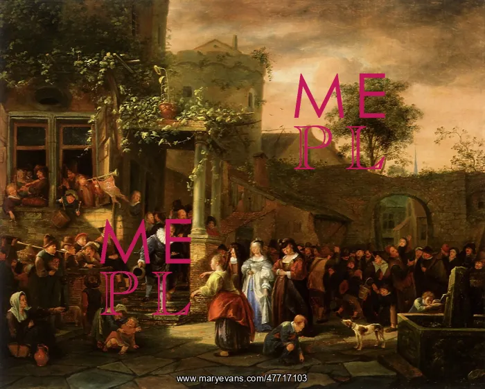 : Village Wedding, by Jan Steen : Village Wedding, by Jan Steen