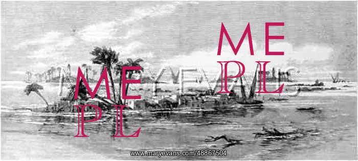 : Villages flooded by the River Nile, Egypt : Villages flooded by the River Nile, Egypt