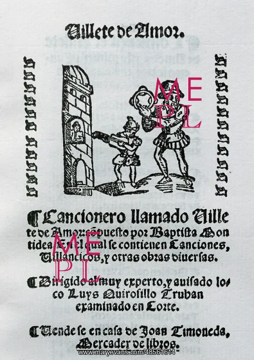 : Villete de Amor by Baptista Montidea : Villete de Amor by Baptista Montidea