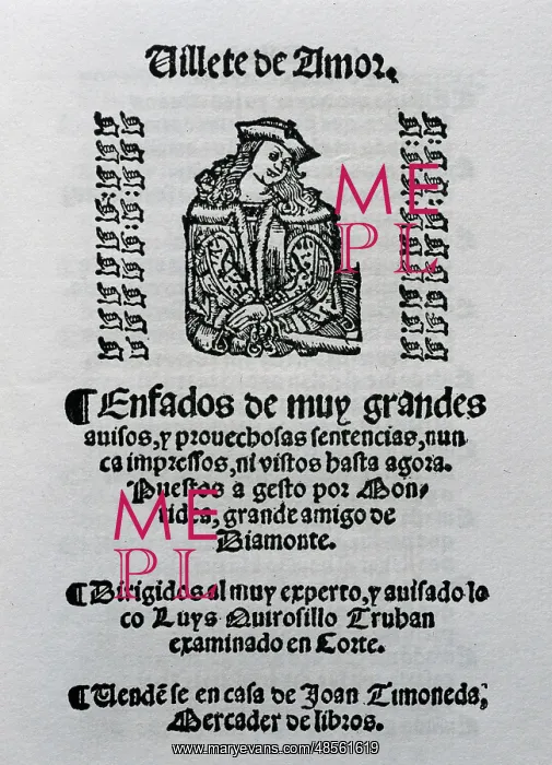 : Villete de Amor by Baptista Montidea : Villete de Amor by Baptista Montidea