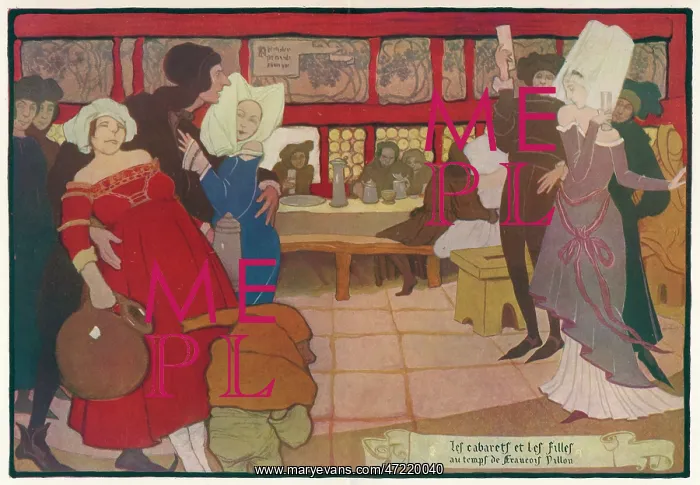 : VILLON IN A TAVERN : VILLON IN A TAVERN