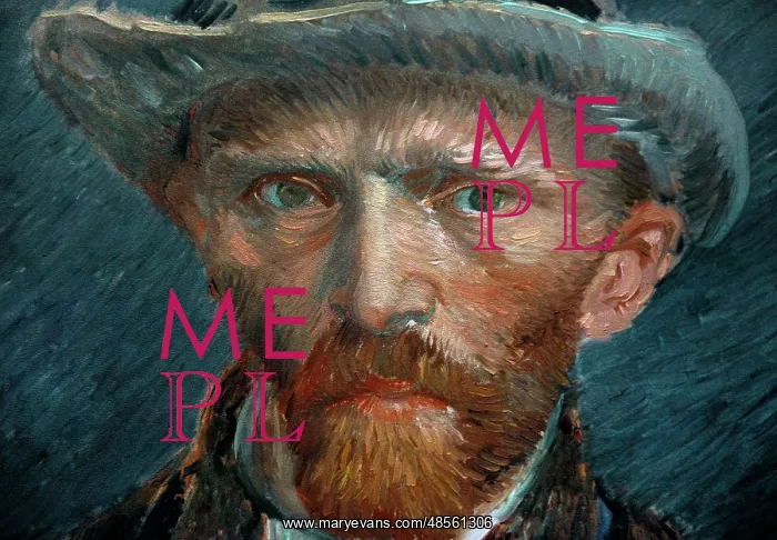 : Vincent van Gogh, self-portrait (detail) : Vincent van Gogh, self-portrait (detail)