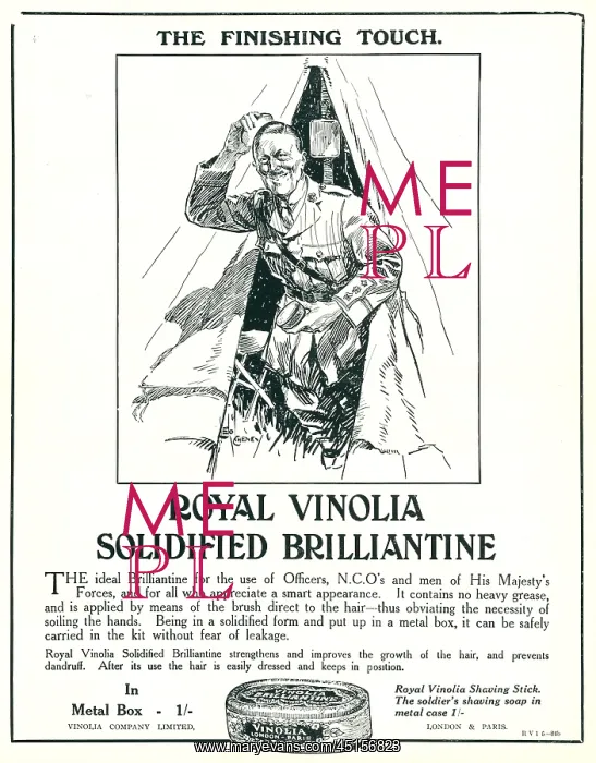: Vinolia Advertisement : Vinolia Advertisement
