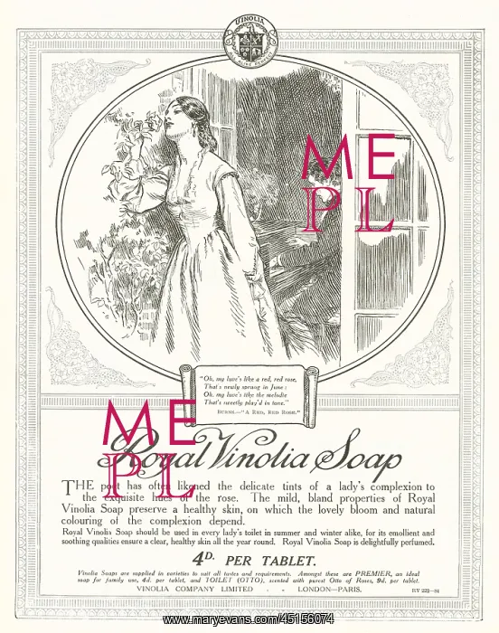 : Vinolia Soap Advertisement : Vinolia Soap Advertisement