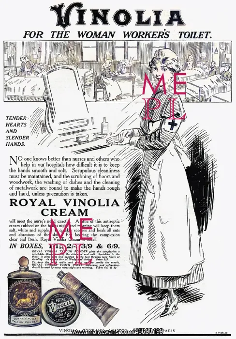  : Vinolia WW1 advertisement, women war workers