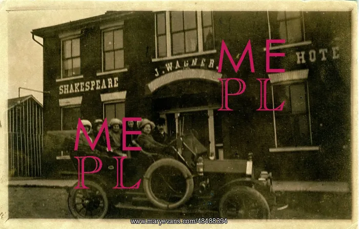 : Vintage Car (possibly a Belsize), Shakespeare Hotel : Vintage Car (possibly a Belsize), Shakespeare Hotel