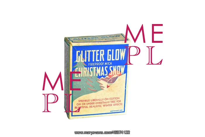 : Vintage Glitter Glow artificial snow in original packaging : Vintage Glitter Glow artificial snow in original packaging