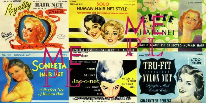: Vintage Hairnet Packaging - Composite : Vintage Hairnet Packaging - Composite