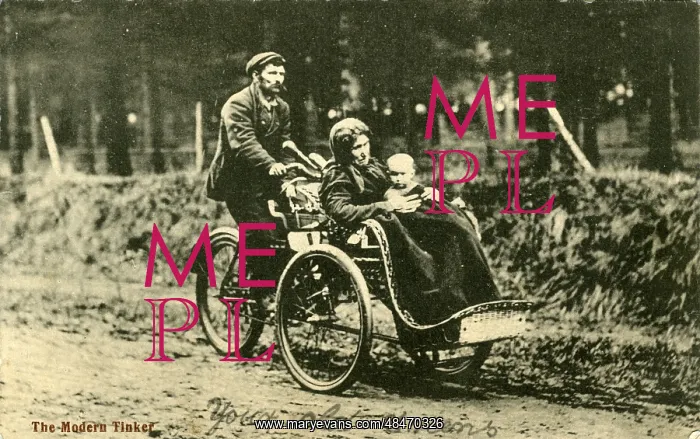 : Vintage Tricycle with Front Passsenger Carrier : Vintage Tricycle with Front Passsenger Carrier