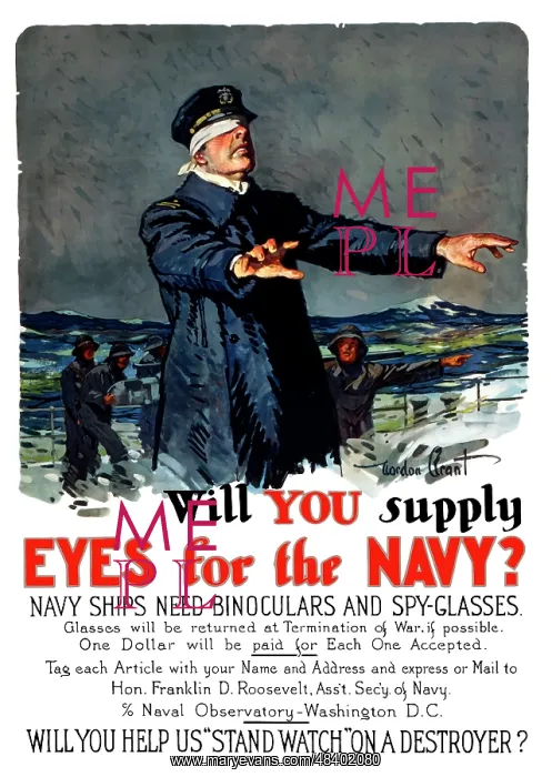 : Vintage World War I propaganda poster featuring : Vintage World War I propaganda poster featuring