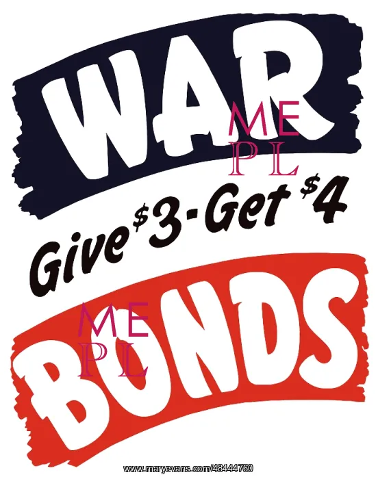 : Vintage World War II propaganda poster : Vintage World War II propaganda poster