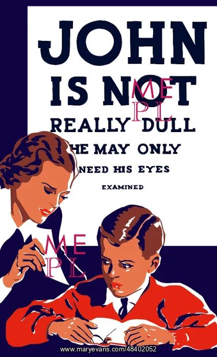 : Vintage WPA propaganda poster featuring a : Vintage WPA propaganda poster featuring a