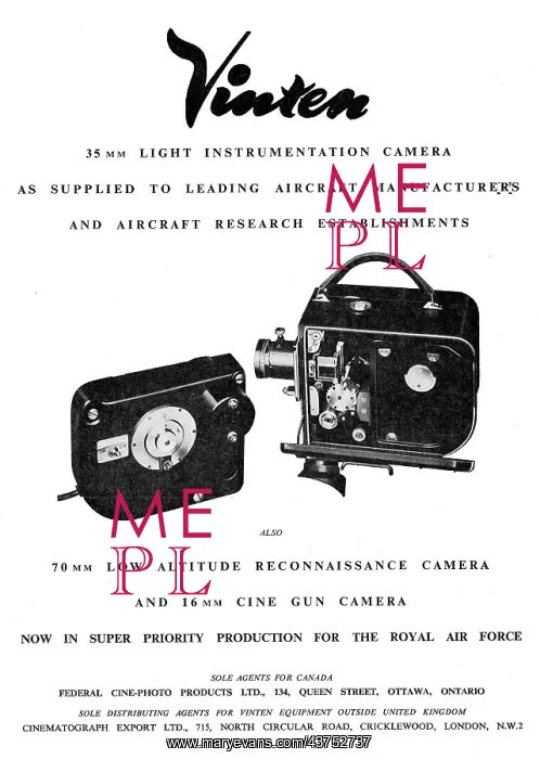 : Vinten Aircraft Cameras : Vinten Aircraft Cameras