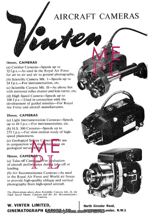 : Vinten Aircraft Cameras : Vinten Aircraft Cameras