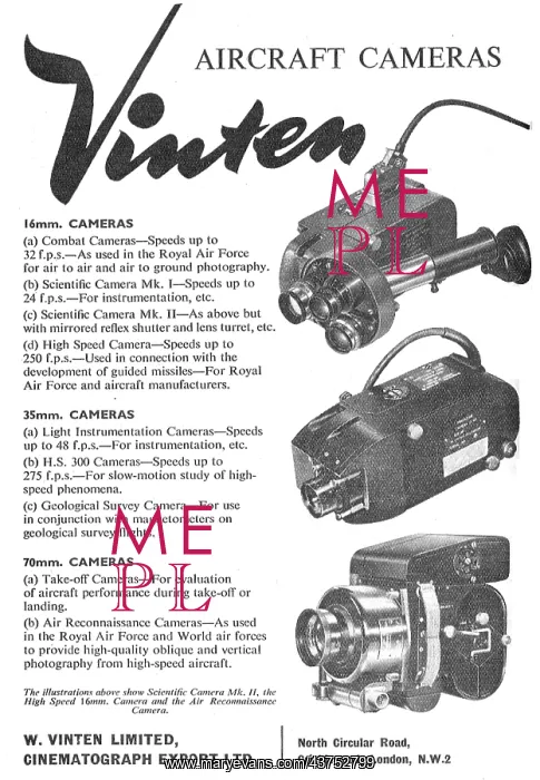 : Vinten Aircraft Cameras : Vinten Aircraft Cameras