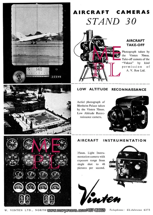 : Vinten Aircraft Cine Cameras : Vinten Aircraft Cine Cameras