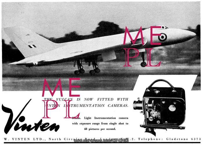: Vinten Flight Test Instrumentation Cameras (Vulcan) : Vinten Flight Test Instrumentation Cameras (Vulcan)