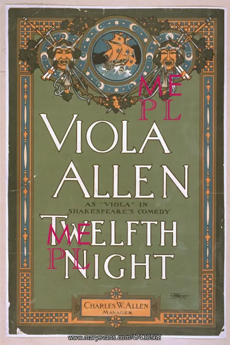 : Viola Allen as Viola in Shakespeare's comedy, Twelfth night : Viola Allen as Viola in Shakespeare's comedy, Twelfth night