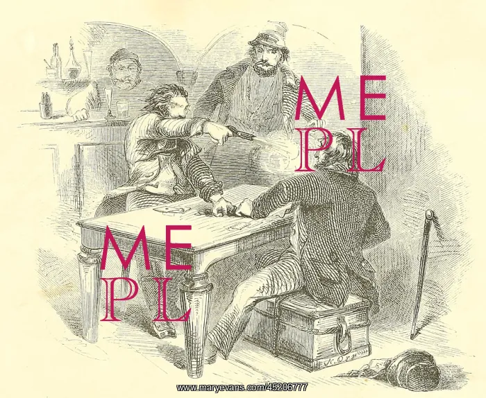 : Violence at the saloon card table in the ? : Violence at the saloon card table in the ?