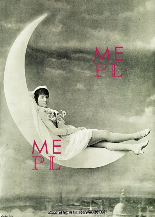  : Violet Friend, reclining on a crescent moon