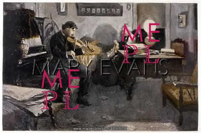 : VIOLINIST PRACTISING : VIOLINIST PRACTISING