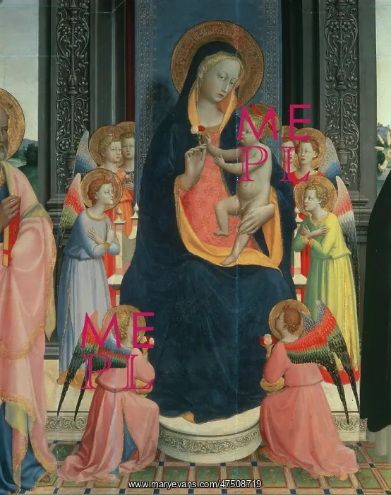  : Virgin and Child with Eight Angels