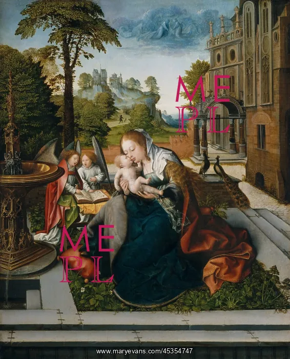 : VIRGIN AND CHILD WITH ANGELS, by Bernard van Orley : VIRGIN AND CHILD WITH ANGELS, by Bernard van Orley