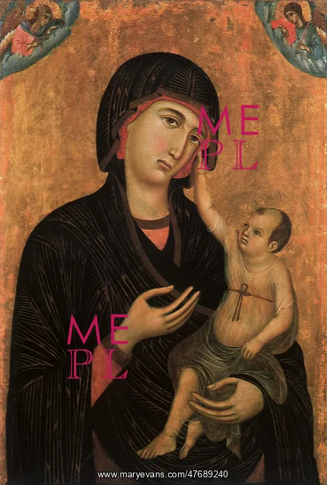  : Virgin and Child with Two Angels, by Duccio