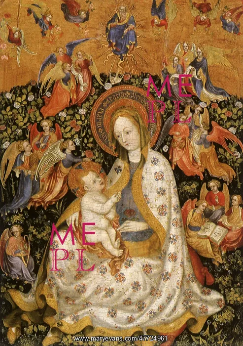 : The Virgin and Child with Angels in a Garden : The Virgin and Child with Angels in a Garden